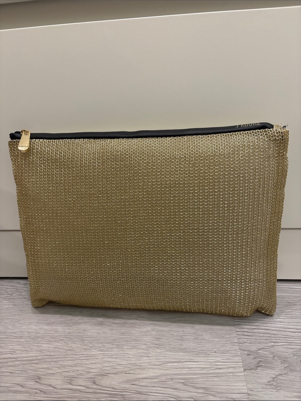 Dior J’Adore Gold Mesh Zip Clutch Pouch